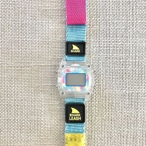 SHARK MINI LEASH CLEAR/CYAN